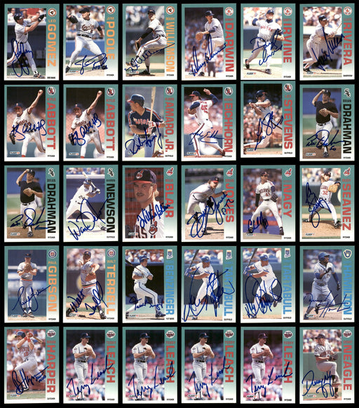 1992 Fleer Baseball Autographed Cards Lot Of 115 SKU #185542 - RSA