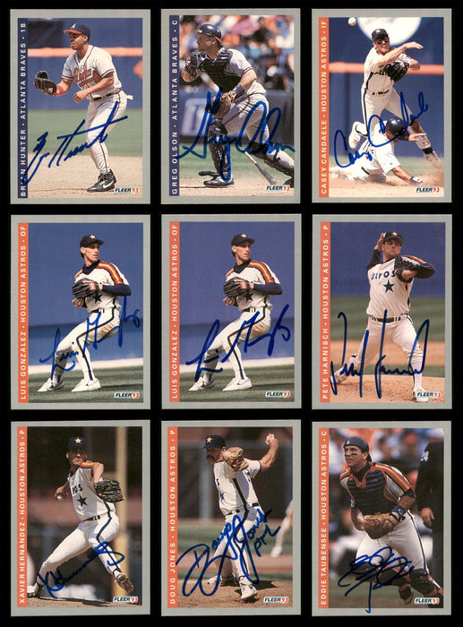 1993 Fleer Baseball Autographed Cards Lot Of 43 SKU #185543 - RSA