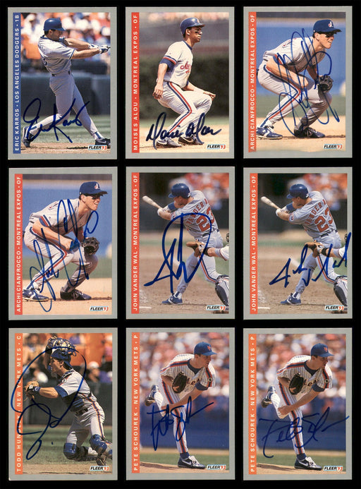 1993 Fleer Baseball Autographed Cards Lot Of 43 SKU #185543 - RSA