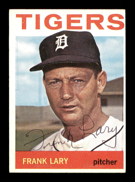 Frank Lary Autographed 1964 Topps Card #197 Detroit Tigers SKU #170263 - RSA