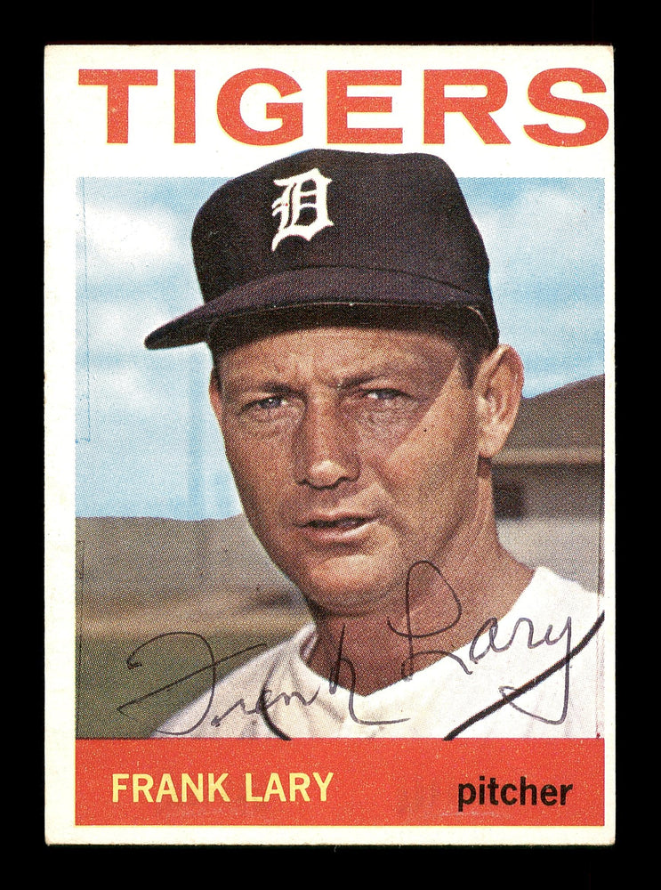 Frank Lary Autographed 1964 Topps Card #197 Detroit Tigers SKU #170263 - RSA