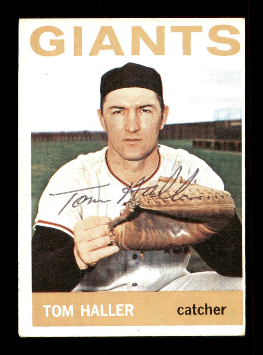Tom Haller Autographed 1964 Topps Card #485 San Francisco Giants SKU #170340 - RSA