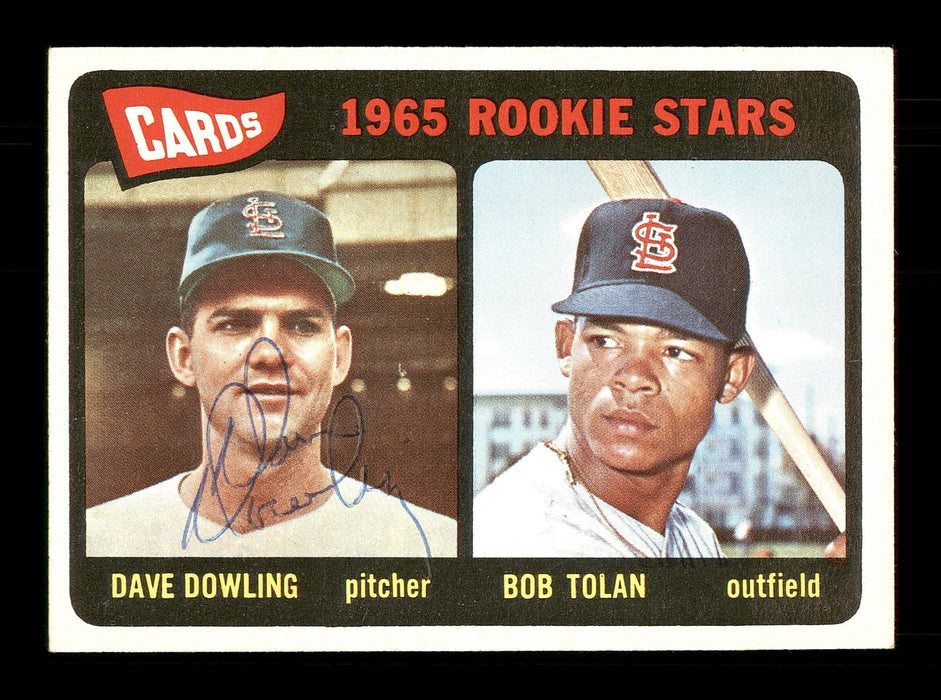 Dave Dowling Autographed 1965 Topps Rookie Card #116 St. Louis Cardinals SKU #170417 - RSA