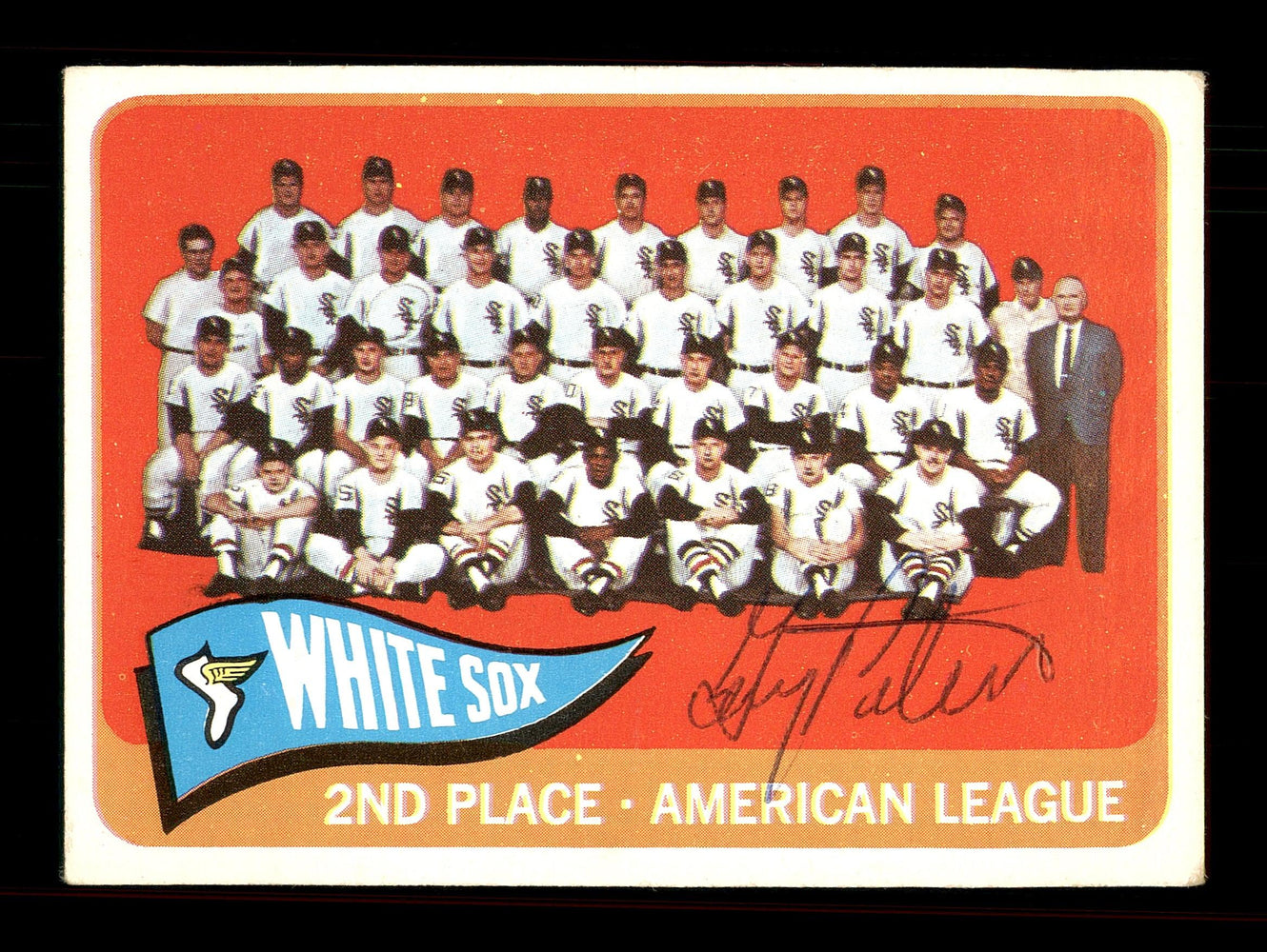 Gary Peters Autographed 1965 Topps Team Card #234 Chicago White Sox SKU #170447 - RSA
