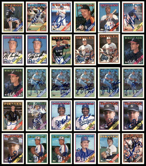 1988 Topps Baseball Autographed Cards Lot Of 112 SKU #185552 - RSA