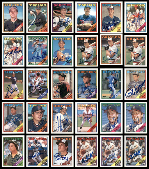 1988 Topps Baseball Autographed Cards Lot Of 112 SKU #185552 - RSA