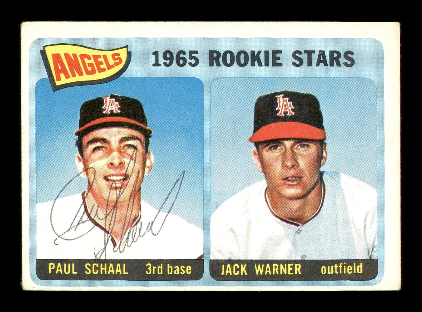 Paul Schaal Autographed 1965 Topps Rookie Card #517 Los Angeles Angels SKU #170557 - RSA