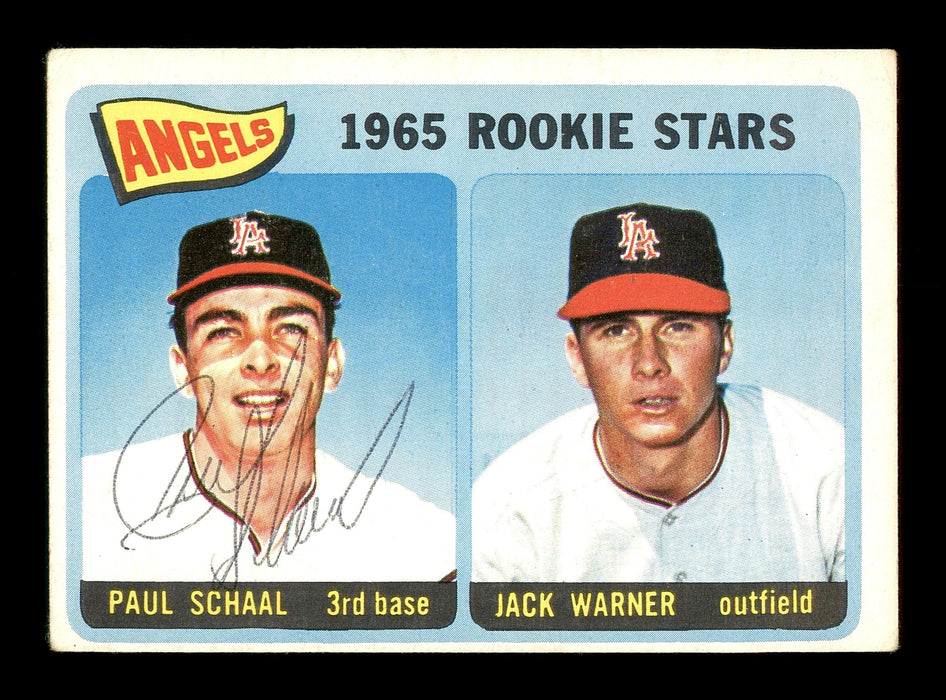 Paul Schaal Autographed 1965 Topps Rookie Card #517 Los Angeles Angels SKU #170557 - RSA