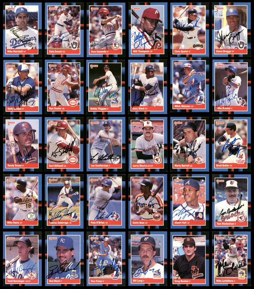 1988 Donruss Baseball Autographed Cards 303 Count Lot Starter Set All Different SKU #189794 - RSA