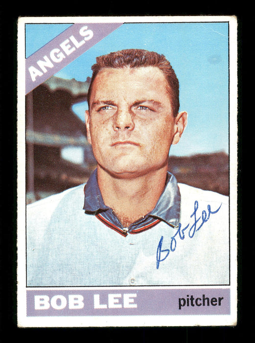 Bob Lee Autographed 1966 Topps Card #481 California Angels SKU #170714 - RSA