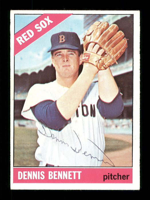 Dennis Bennett Autographed 1966 Topps Card #491 Boston Red Sox SKU #170719 - RSA