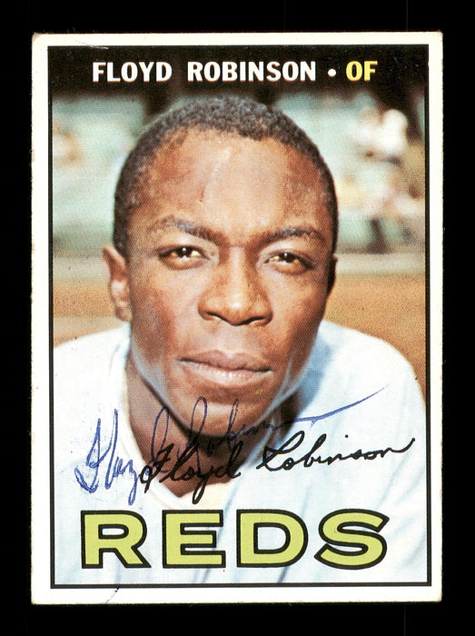 Floyd Robinson Autographed 1967 Topps Card #120 Cincinnati Reds SKU #170773 - RSA