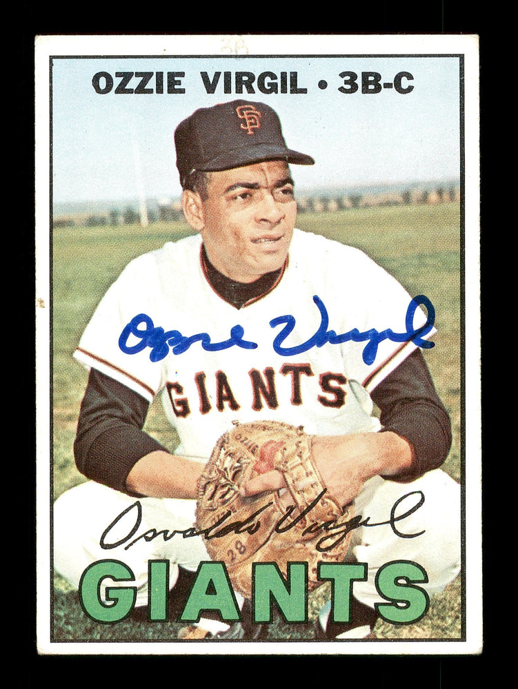 Ozzie Virgil Autographed 1967 Topps Card #132 San Francisco Giants SKU #170777 - RSA