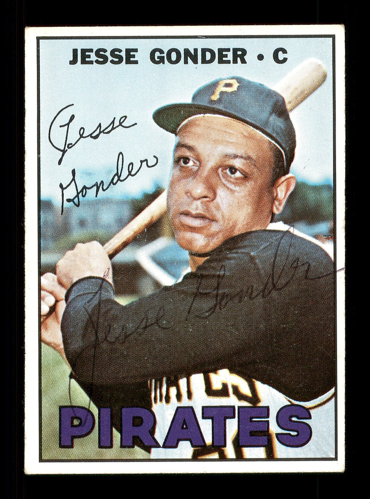 Jesse Gonder Autographed 1967 Topps Card #301 Pittsburgh Pirates SKU #170834 - RSA