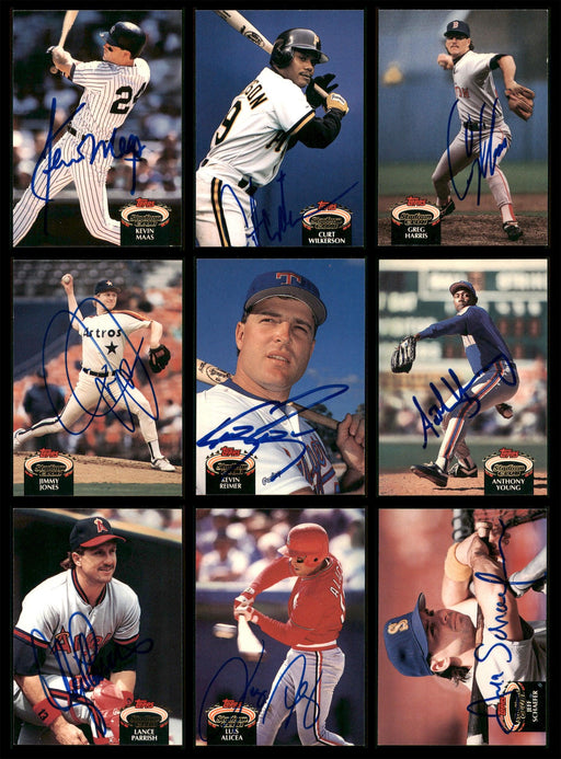 1992 Topps Stadium Club Baseball Autographed Cards Lot Of 75 SKU #185560 - RSA