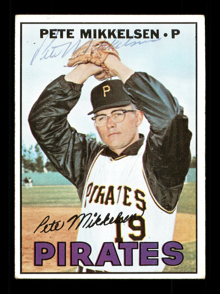 Pete Mikkelsen Autographed 1967 Topps Card #425 Pittsburgh Pirates SKU #170888 - RSA