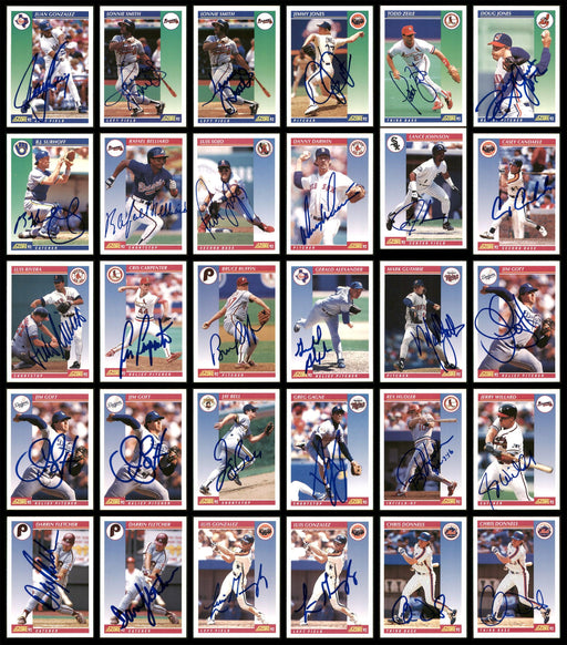 1992 Score Baseball Autographed Cards Lot Of 128 SKU #185566 - RSA