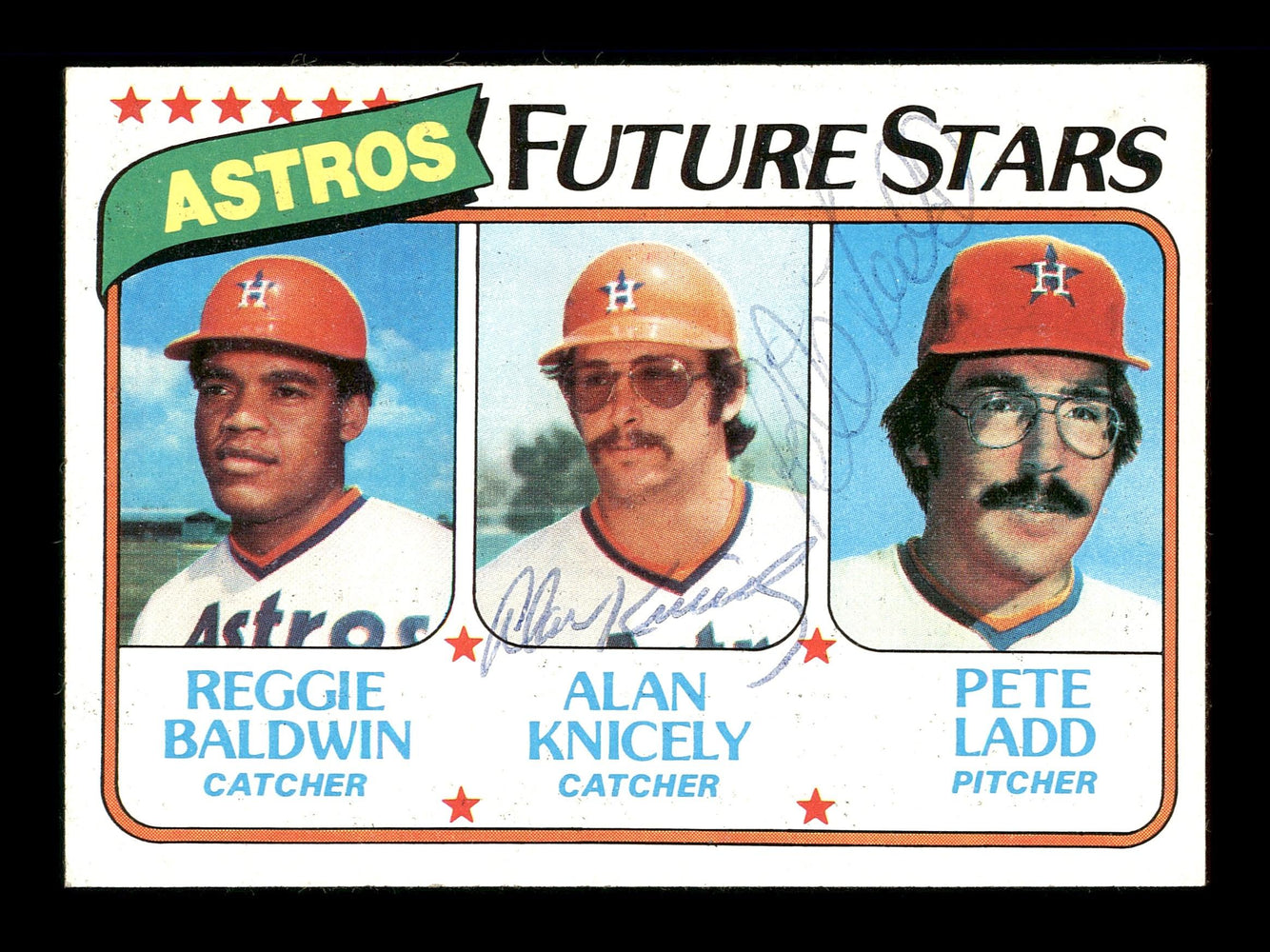 Alan Knicely & Pede Ladd Autographed 1980 Topps Rookie Card #678 Houston Astros SKU #166390 - RSA