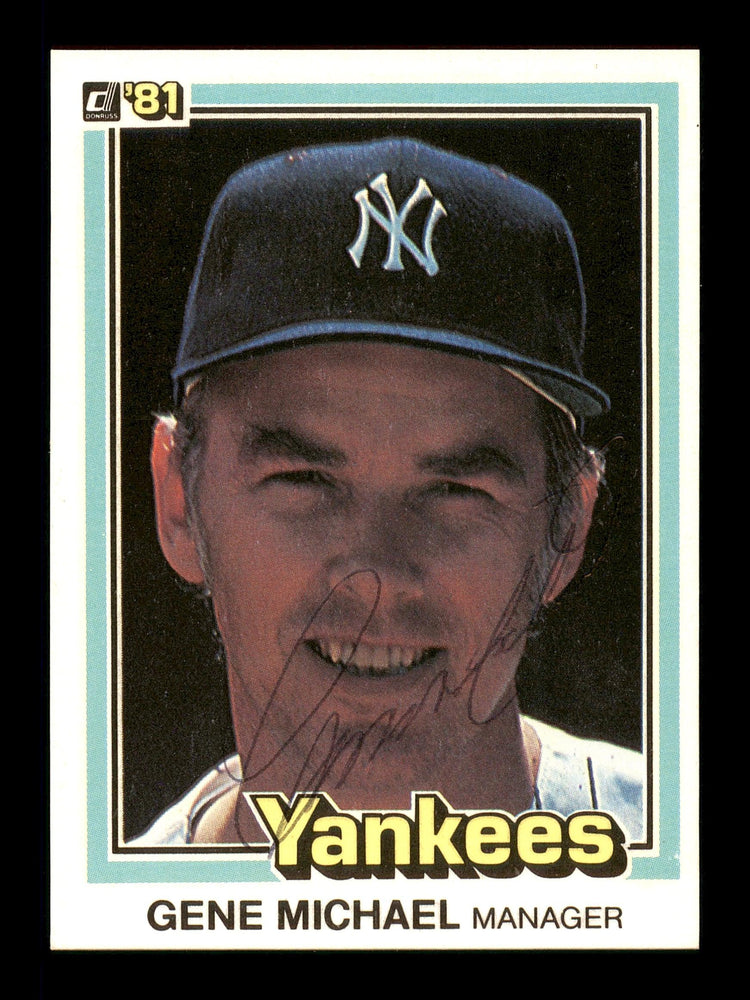 Gene Michael Autographed 1981 Donruss Card #500 New York Yankees SKU #166452 - RSA