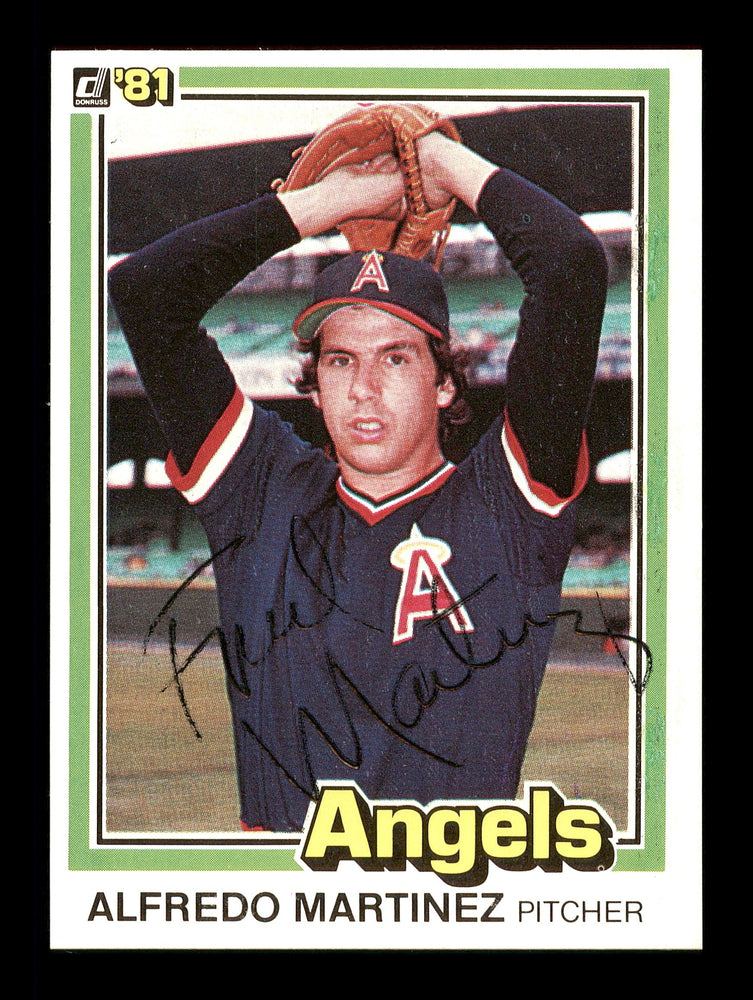 Alfredo "Fred" Martinez Autographed 1981 Donruss Card #172 California Angels SKU #166477 - RSA