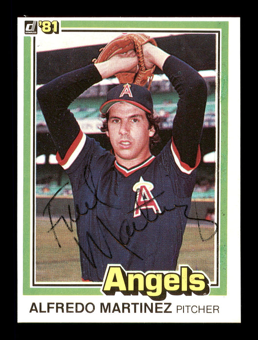 Alfredo "Fred" Martinez Autographed 1981 Donruss Card #172 California Angels SKU #166478 - RSA