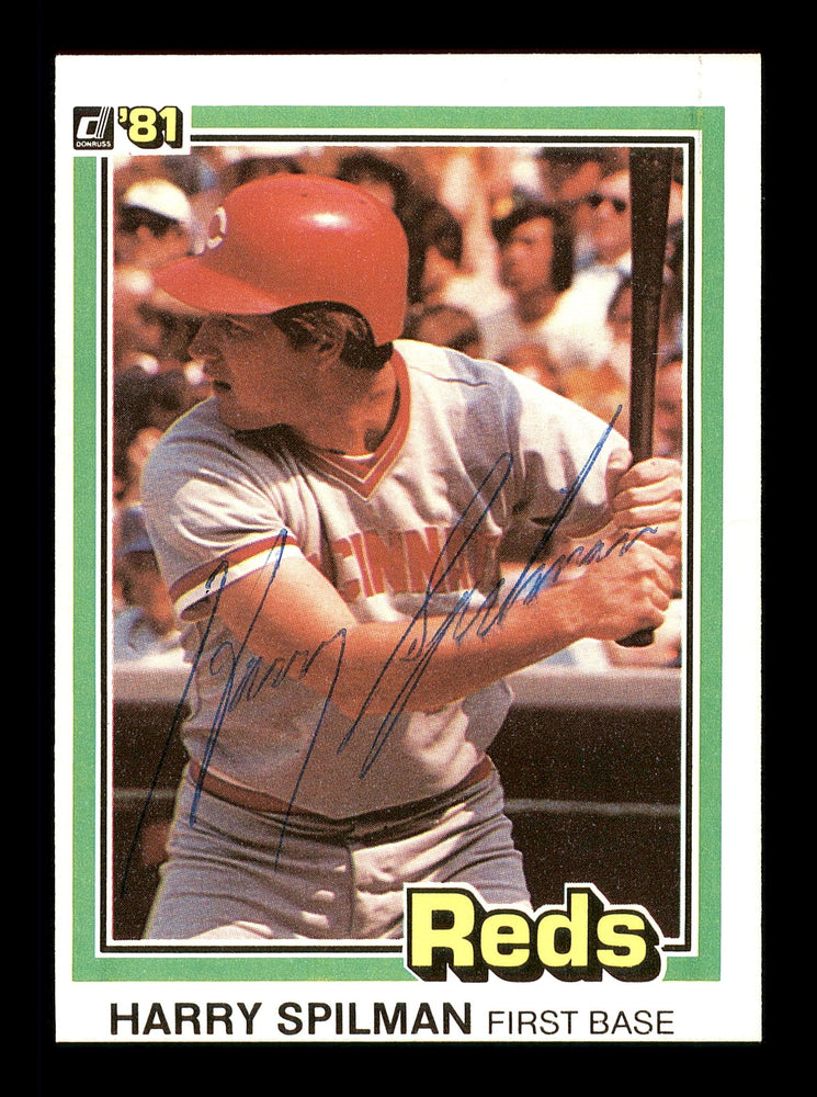 Harry Spilman Autographed 1981 Donruss Card #304 Cincinnati Reds SKU #166490 - RSA