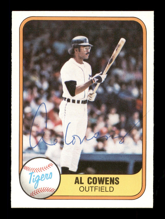 Al Cowens Autographed 1981 Fleer Card #471 Detroit Tigers SKU #166507 - RSA
