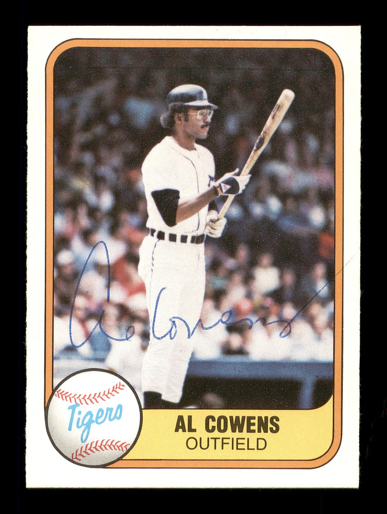 Al Cowens Autographed 1981 Fleer Card #471 Detroit Tigers SKU #166507 - RSA