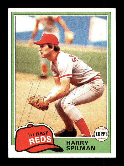 Harry Spilman Autographed 1981 Topps Card #94 Cincinnati Reds SKU #166580 - RSA