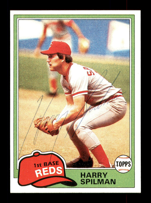 Harry Spilman Autographed 1981 Topps Card #94 Cincinnati Reds SKU #166581 - RSA