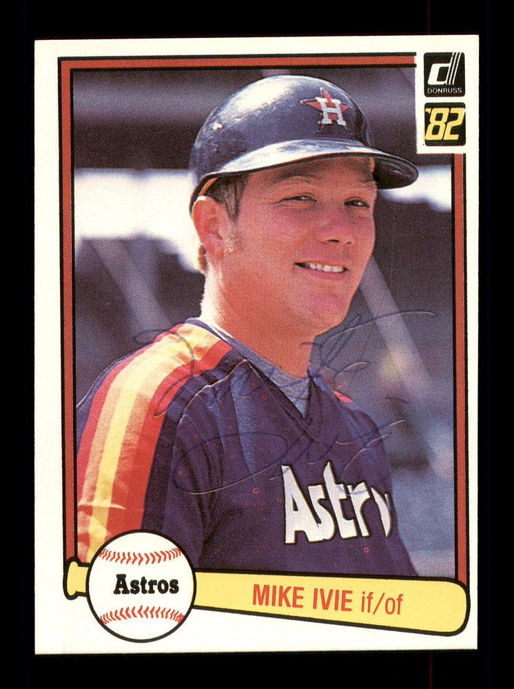 Mike Ivie Autographed 1982 Donruss Card #396 Houston Astros SKU #166588 - RSA