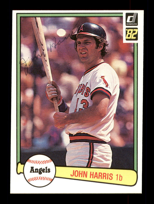 John Harris Autographed 1982 Donruss Card #444 California Angels SKU #166593 - RSA