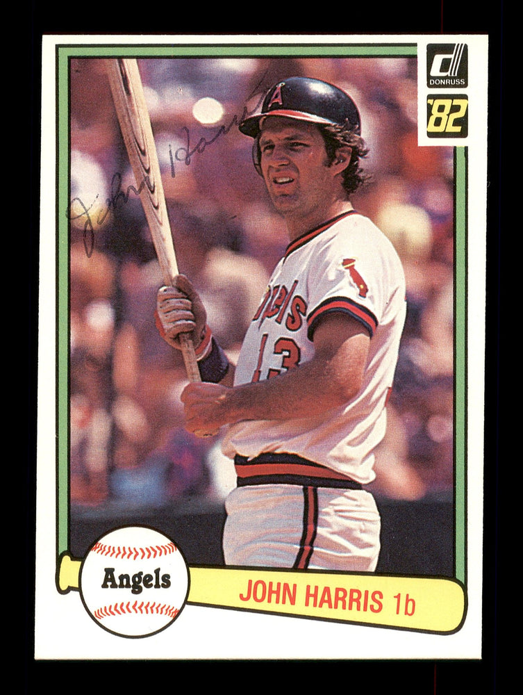 John Harris Autographed 1982 Donruss Card #444 California Angels SKU #166593 - RSA