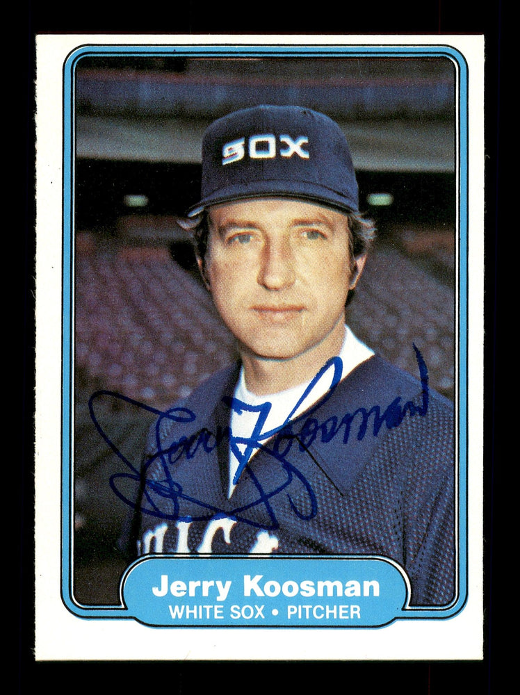Jerry Koosman Autographed 1982 Fleer Card #347 Chicago White Sox SKU #166613 - RSA