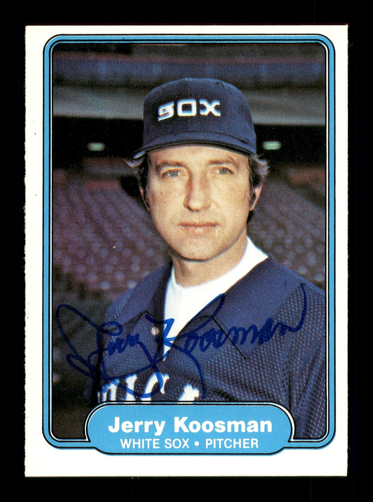 Jerry Koosman Autographed 1982 Fleer Card #347 Chicago White Sox SKU #166614 - RSA