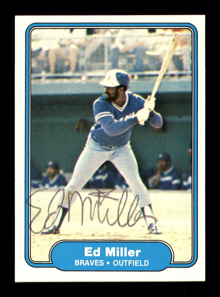 Ed Miller Autographed 1982 Fleer Card #441 Atlanta Braves SKU #166620 - RSA