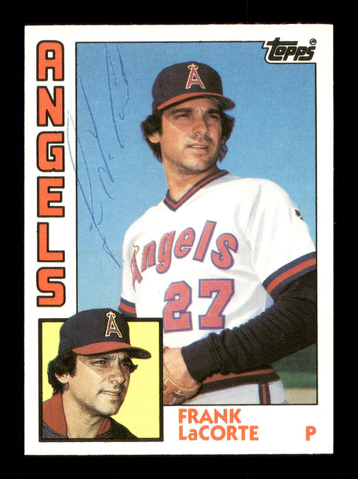 Frank LaCorte Autographed 1984 Topps Card #68T California Angels SKU #166680 - RSA