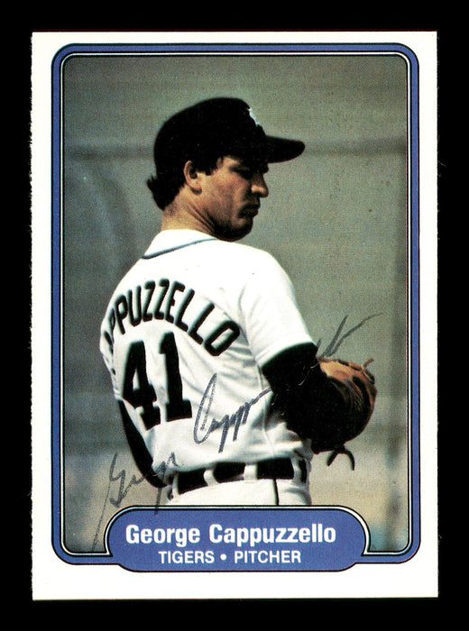 George Cappuzzello Autographed 1982 Fleer Card #264 Detroit Tigers SKU #166762 - RSA