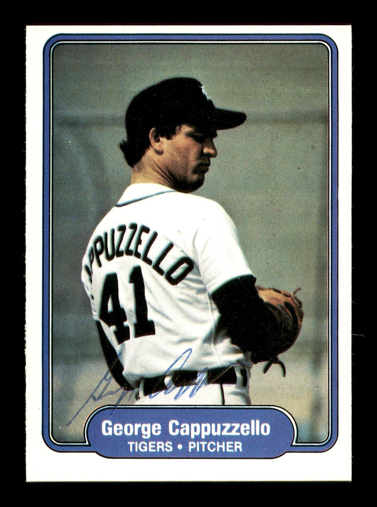 George Cappuzzello Autographed 1982 Fleer Card #264 Detroit Tigers SKU #166763 - RSA