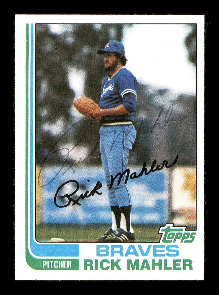 Rick Mahler Autographed 1982 Topps Card #579 Atlanta Braves SKU #166773 - RSA