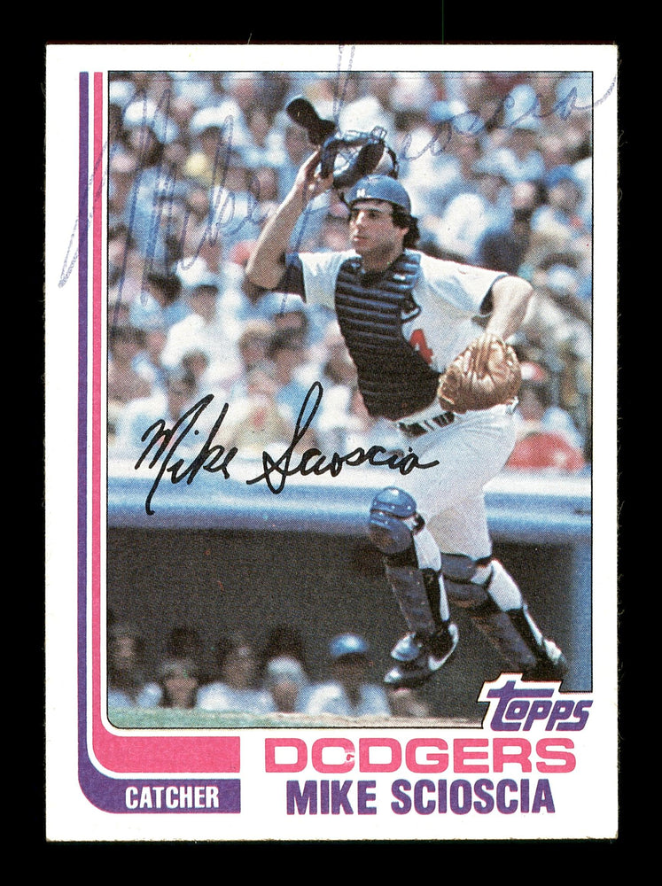 Mike Scioscia Autographed 1982 Topps Card #642 Los Angeles Dodgers SKU #166777 - RSA