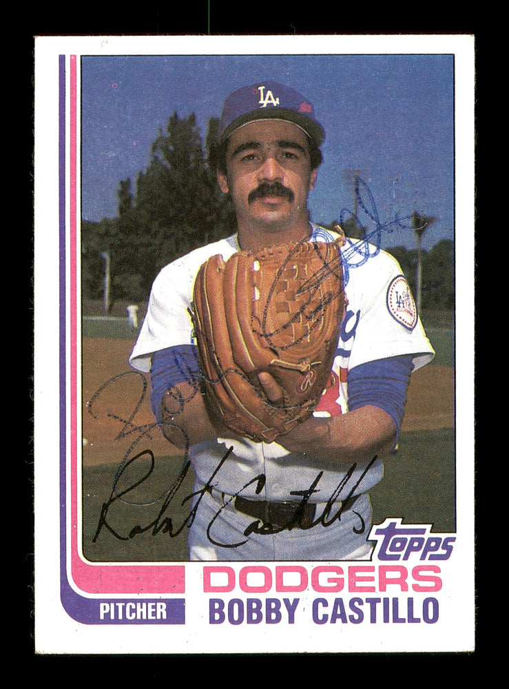 Bobby Castillo Autographed 1982 Topps Card #48 Los Angeles Dodgers SKU #166798 - RSA