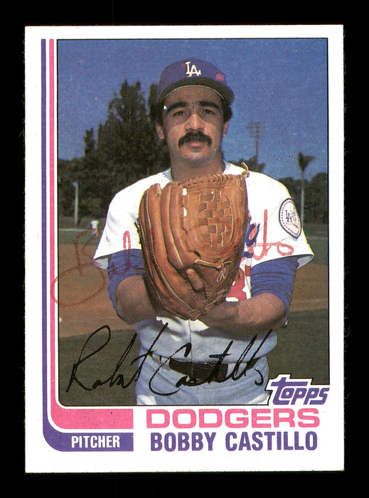 Bobby Castillo Autographed 1982 Topps Card #48 Los Angeles Dodgers SKU #166799 - RSA