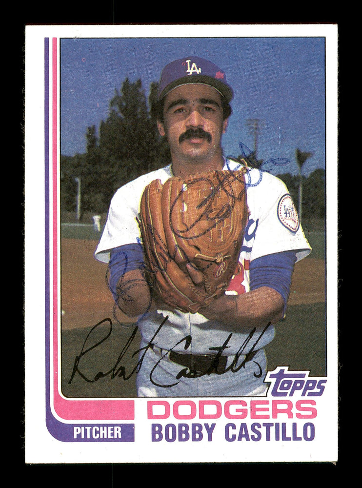 Bobby Castillo Autographed 1982 Topps Card #48 Los Angeles Dodgers SKU #166800 - RSA