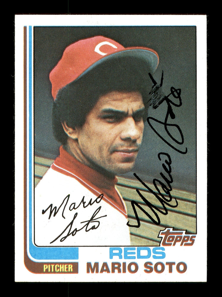 Mario Soto Autographed 1982 Topps Card #63 Cincinnati Reds SKU #166802 - RSA
