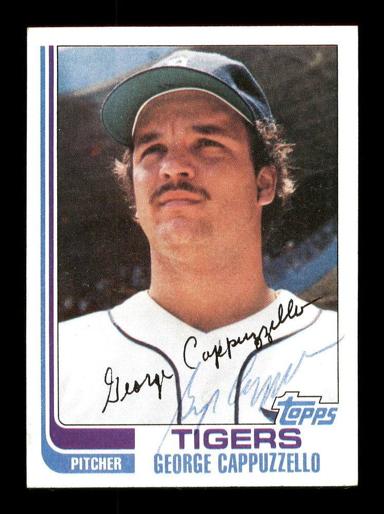 George Cappuzzello Autographed 1982 Topps Card #137 Detroit Tigers SKU #166808 - RSA