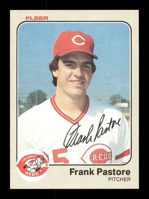 Frank Pastore Autographed 1983 Fleer Card #599 Cincinnati Reds SKU #166838 - RSA