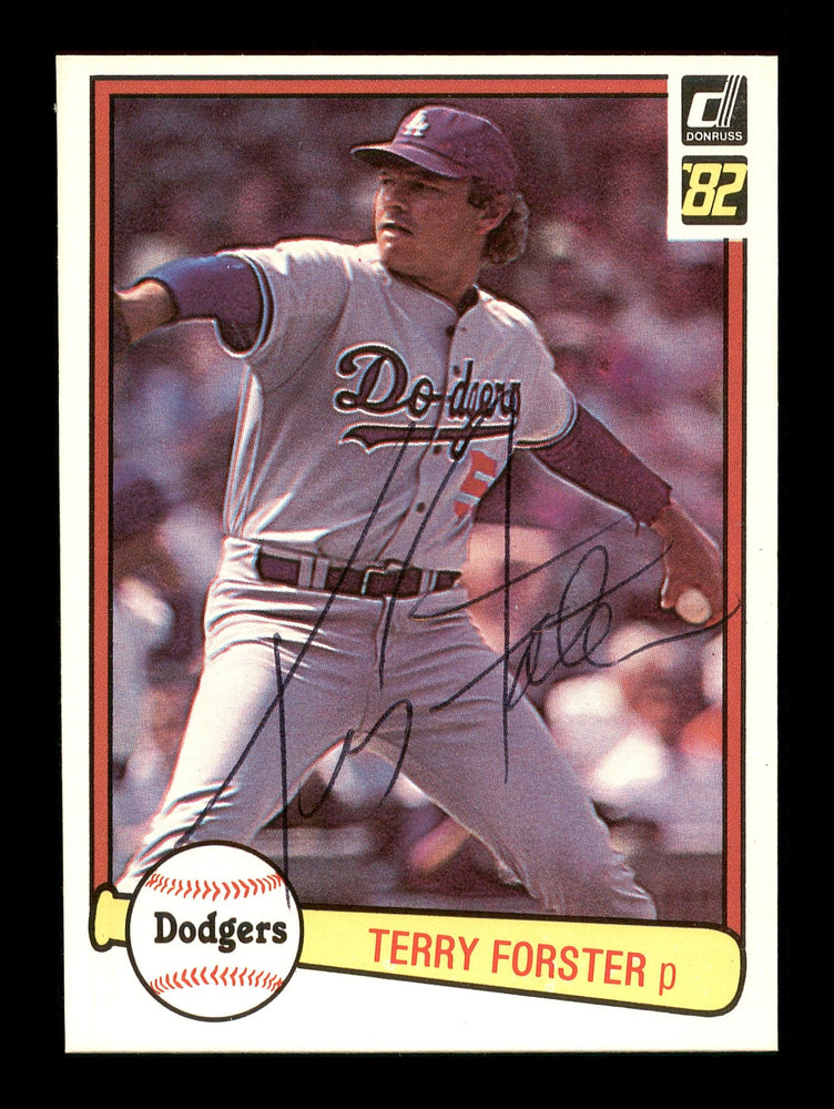 Terry Forster Autographed 1982 Donruss Card #362 Los Angeles Dodgers SKU #166866 - RSA