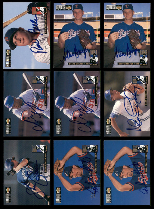 1994 Upper Deck Collector's Choice Baseball Autographed Cards Lot Of 87 SKU #185576 - RSA