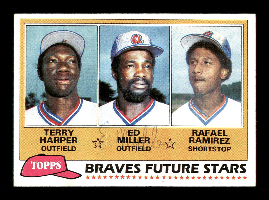 Ed Miller Autographed 1981 Topps Rookie Card #192 Atlanta Braves SKU #166876 - RSA